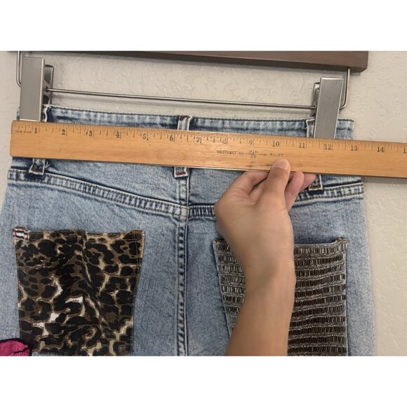 Alice + Olivia Good Patchwork Jeans Sz 26 (Minor Flaws) - Picture 11 of 15